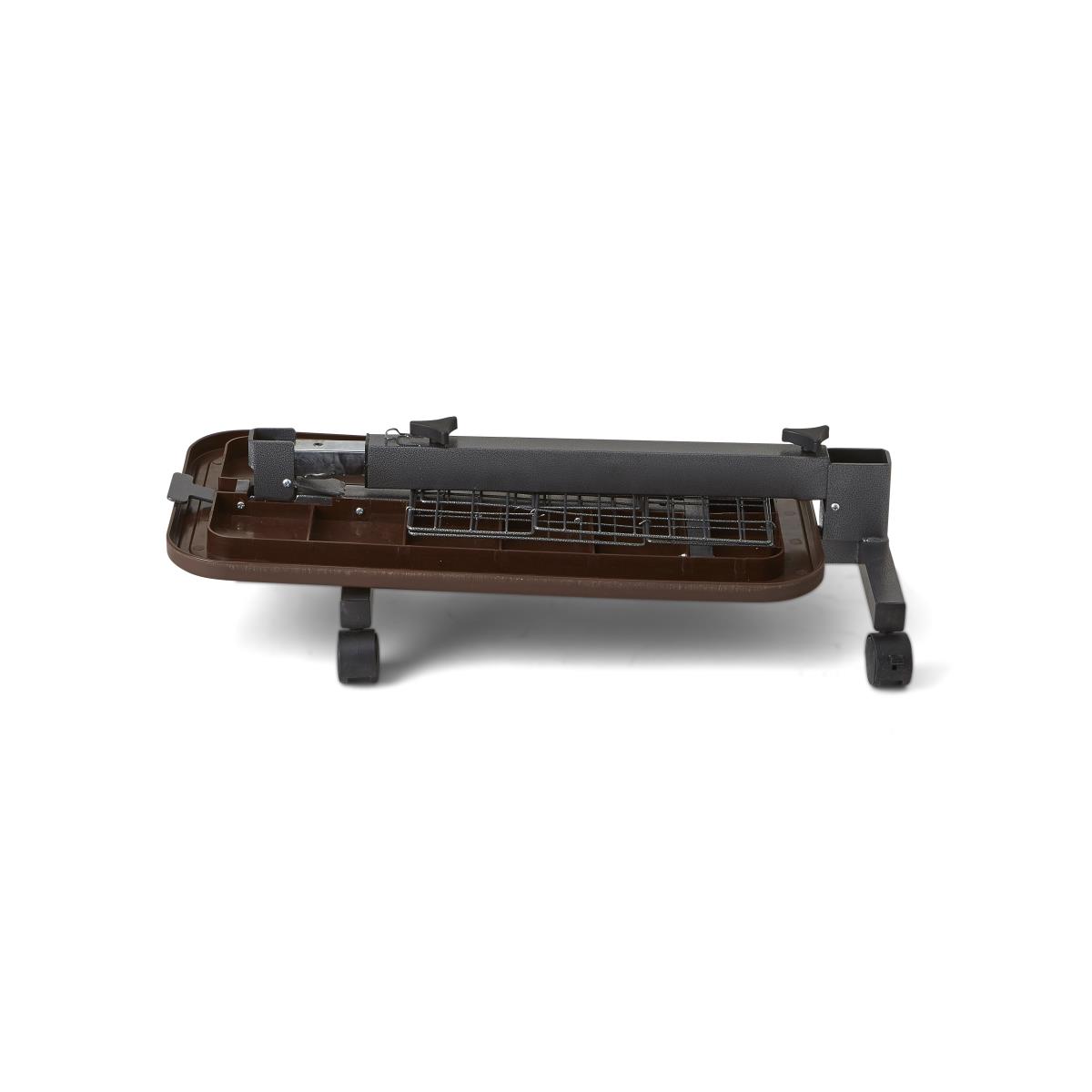 Medline Fold-Flat Overbed Table with Basket