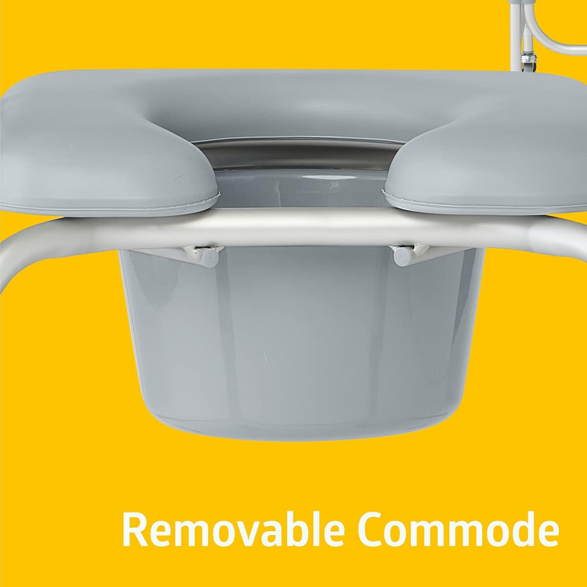 Medline Aluminum Padded Shower Chair Commode