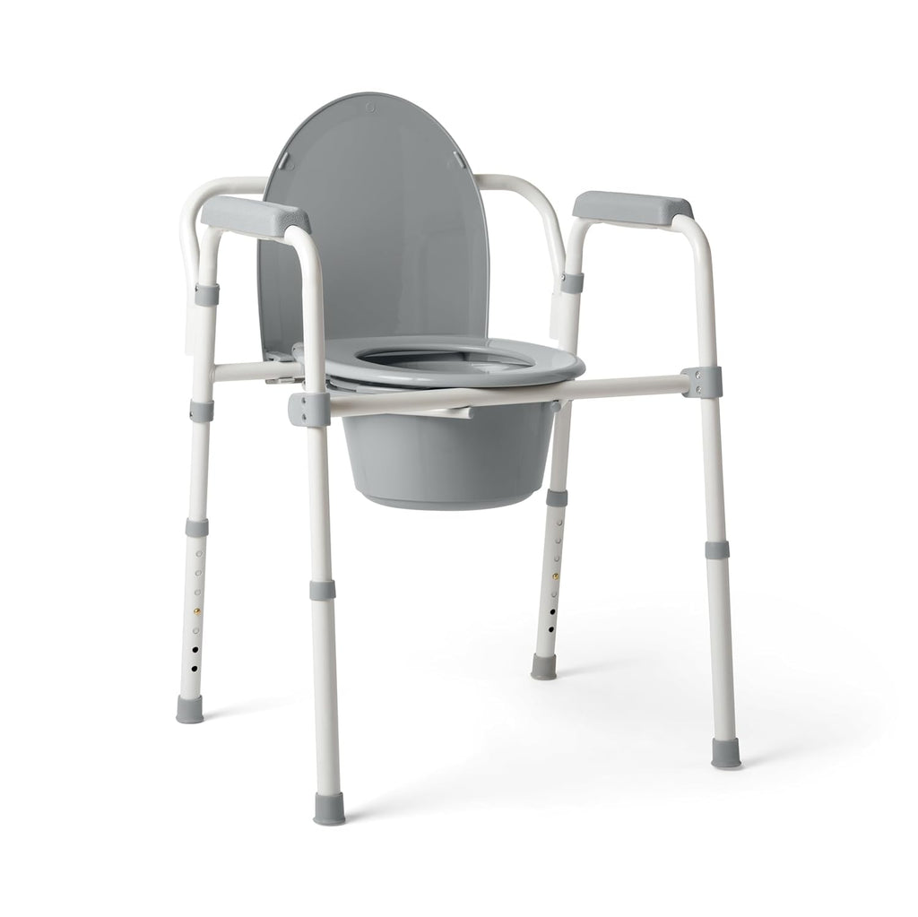Guardian 3-in-1 Folding Steel Elongated Commode 350lbs